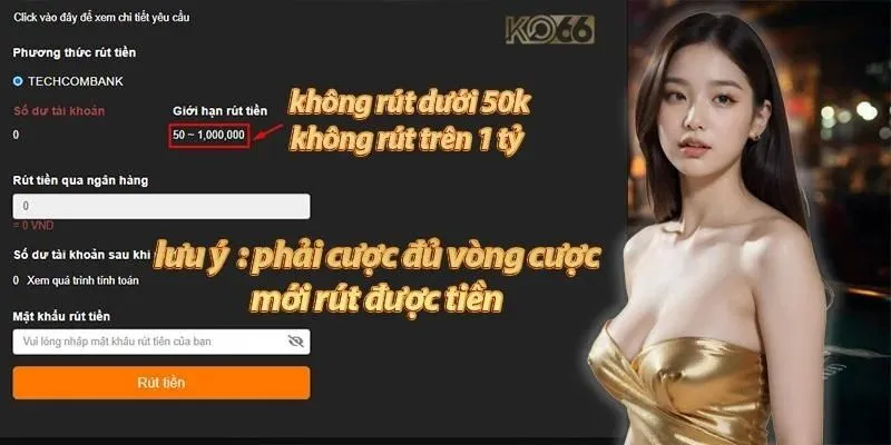 Cách khắc phục tình trạng rút tiền KO66 bị chậm